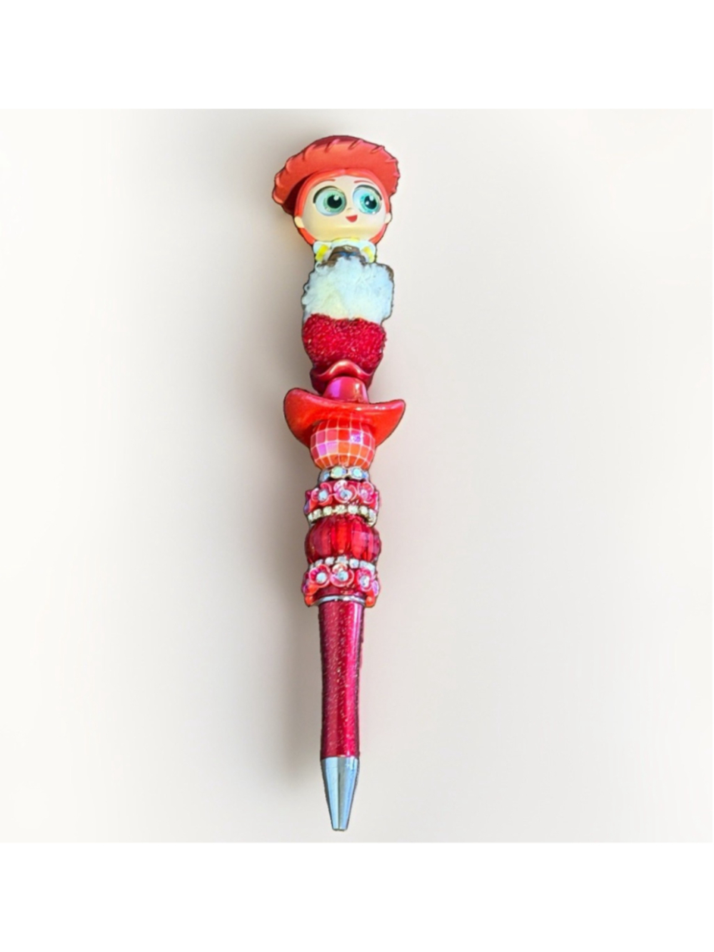 Disney Toy Story Jessie Doorables Handmade Beaded Pen Western Cowboy Gift